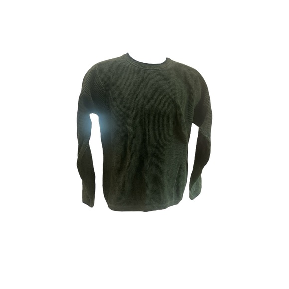The Territory Ahead men’s waffle sweater Ramie‎ and cotton size medium green - Picture 1 of 4